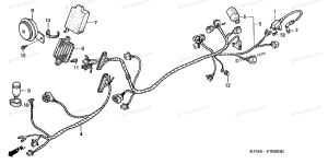 Honda Scooter 1999 OEM Parts Diagram for Wire Harness