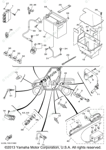 Yamaha Side by Side 2007 OEM Parts Diagram for Electrical 1