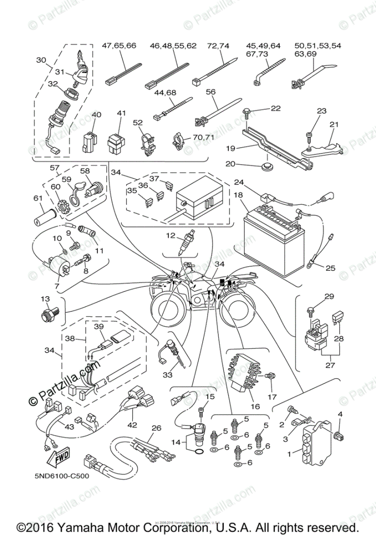 2004 Yamaha Kodiak 400 Wiring Diagram