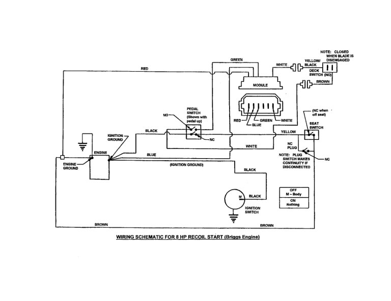 Electric Start Wiring Diagram For Snapper Mower
