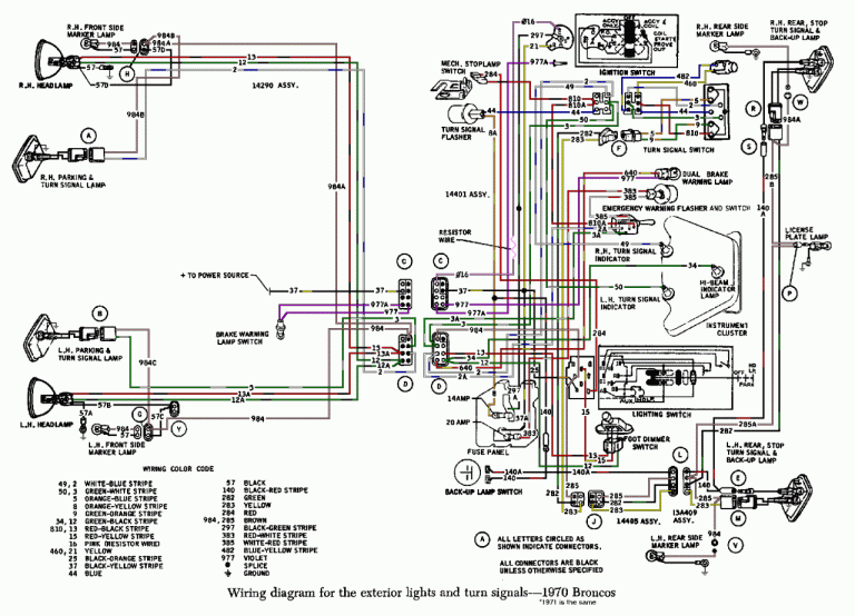 1974 Ford Bronco Wiring Diagram
