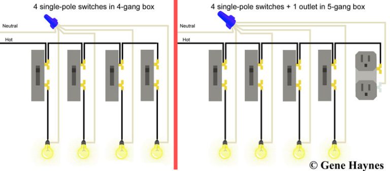 3 Gang Box Wiring Diagram