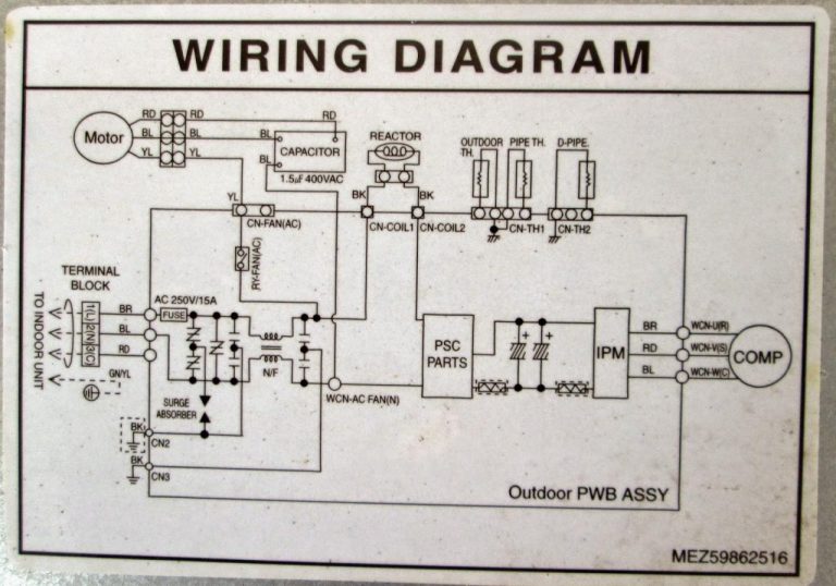 Daikin Mini Split Wiring Diagram