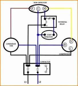 Central Air Conditioner Compressor Wiring Diagram schematic and