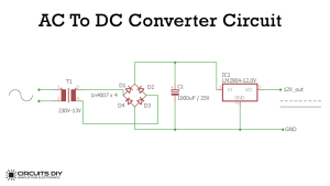 AC to DC Converter Rectifier Circuit Power Supply
