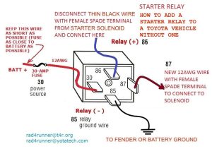 Starter Relay ReWire or Retrofit for 95 and earlier Trucks / 4Runner