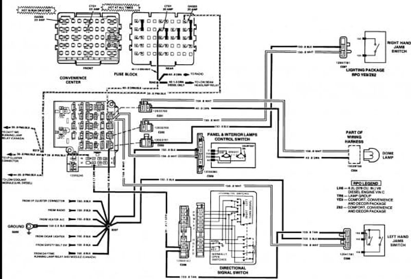 1996 Chevy Silverado Engine Wiring Harness Diagram