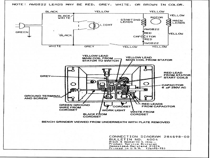 Baldor Bench Grinder Wiring Diagram Wiring Diagram