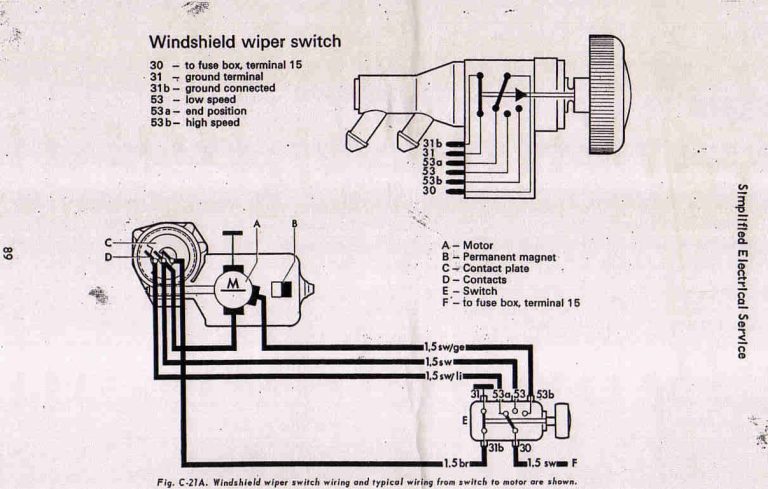 1966 Mustang Wiper Switch Wiring Diagram