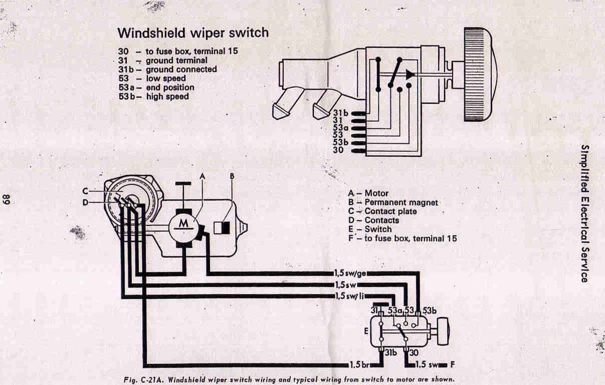 1973 vw thing wiring diagram