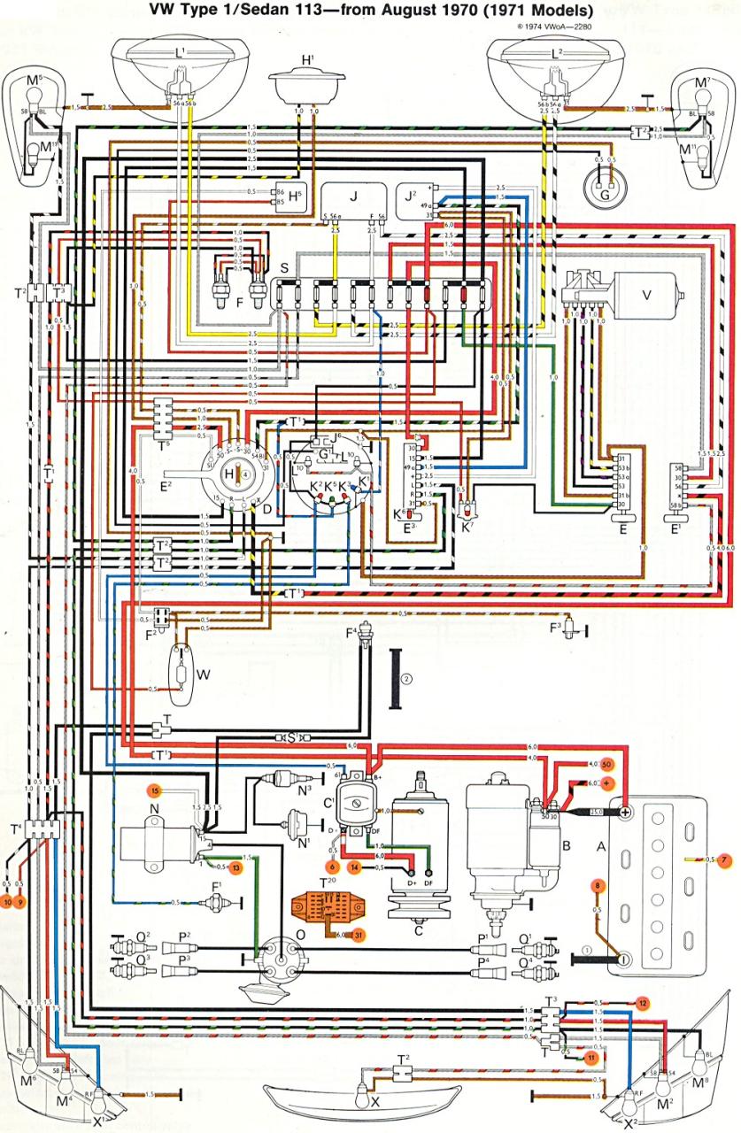 1965 Vw Bug Wiring Diagram