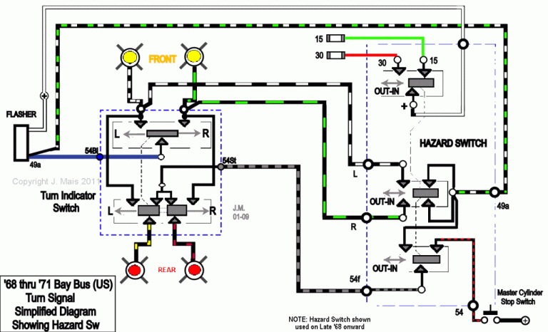 66 Mustang Turn Signal Switch Wiring Diagram