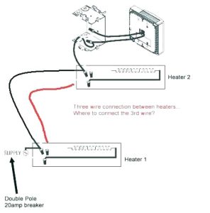 Wiring Diagram For 220 Volt Baseboard Heater Baseboard heater, Heater