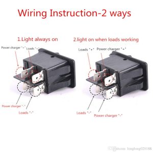 4 Pin OnOff Switch Wiring Diagram Soken Illuminated Marine Rocker
