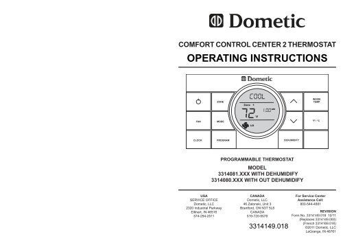 Dometic Ccc2 Thermostat Wiring Diagram