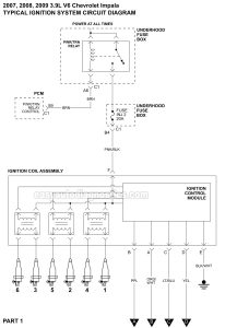Part 2 Ignition System Wiring Diagram (20062009 3.9L Chevrolet Impala)