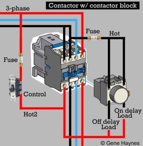 contactor block Electrical projects, Electrical circuit diagram, Home