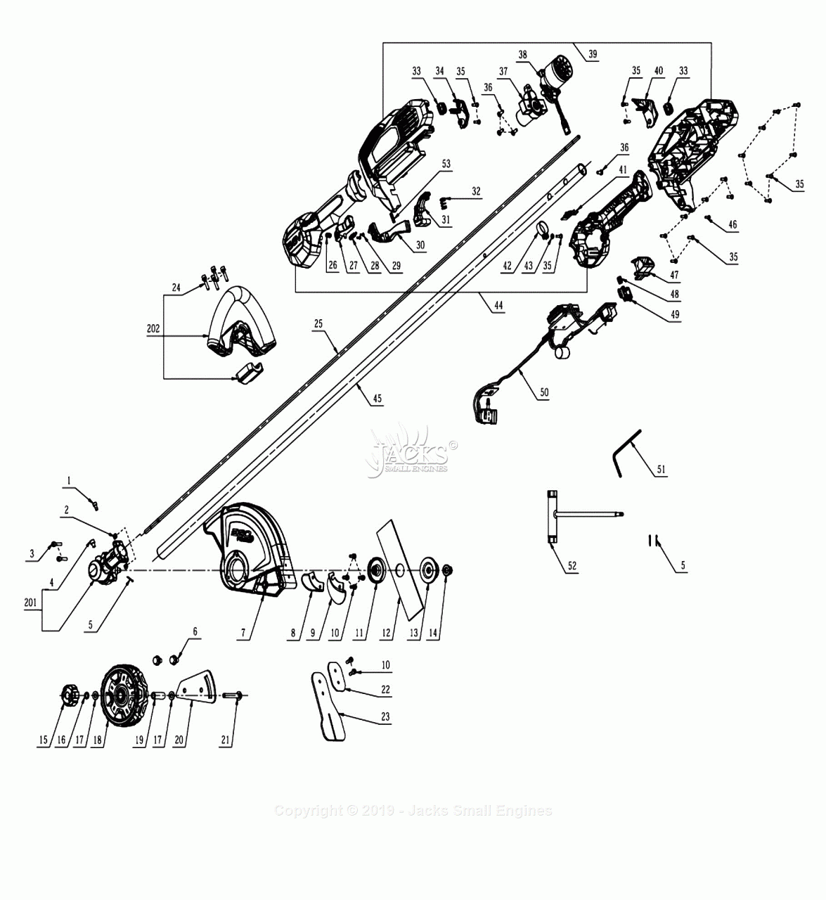 EGO ED0800 Parts Diagram for Assembly
