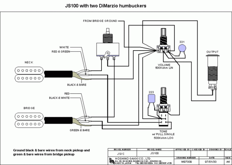 Dimarzio Dp122 Wiring Diagram