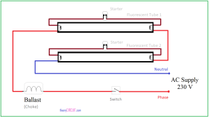 Fluorescent Light Wiring Diagram For Ballast Wiring Diagram and Structur