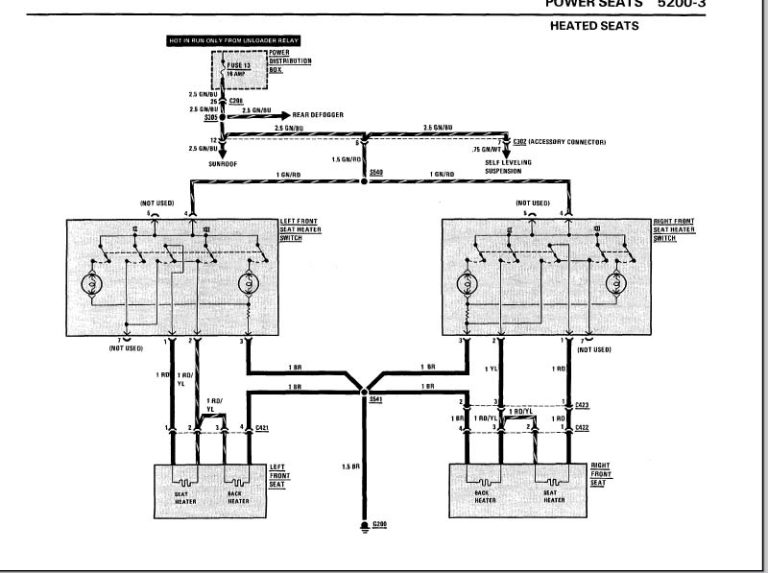 Seat Heater Wiring Diagram