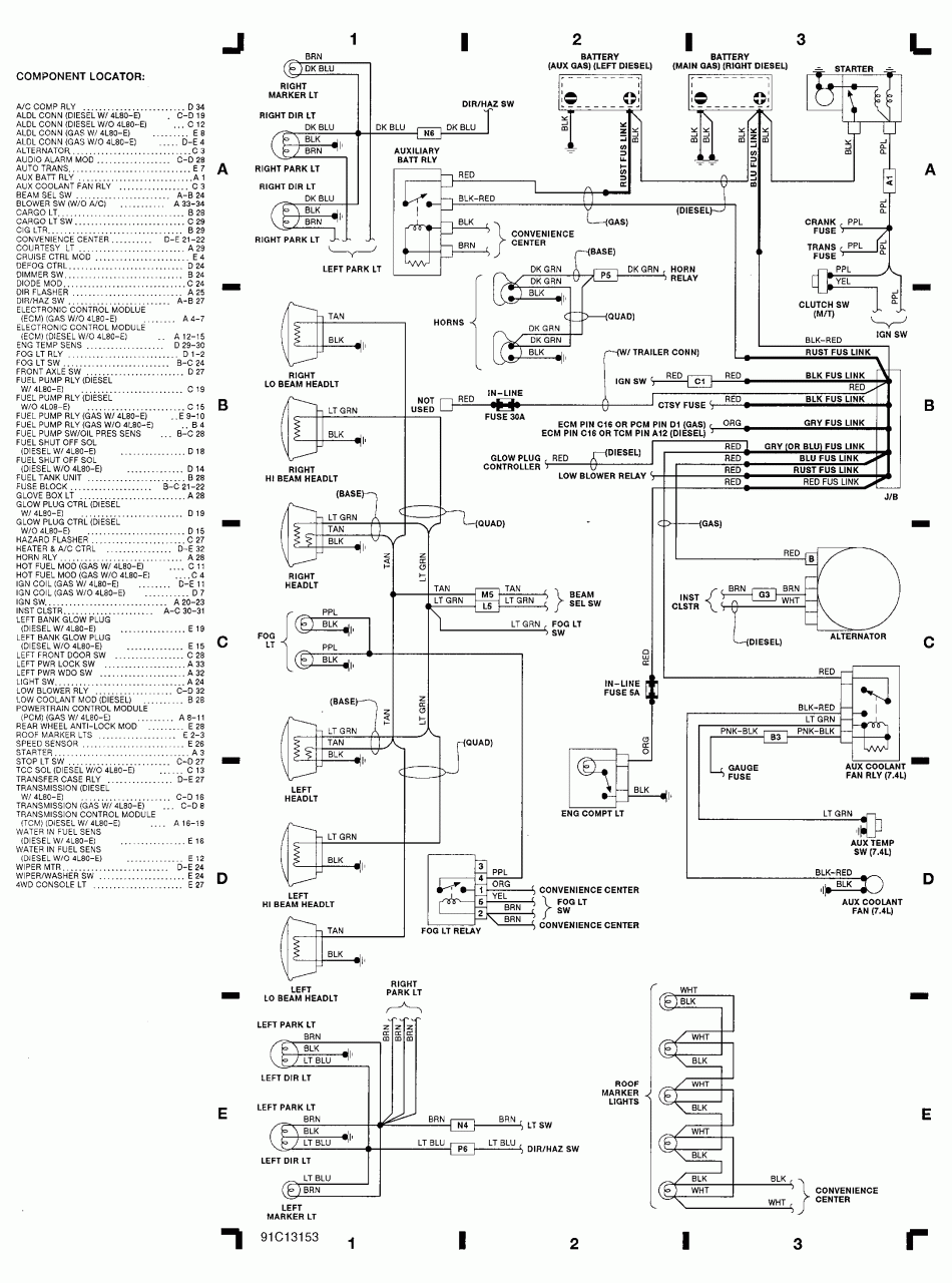1991 Chevy Silverado Wiring Diagram