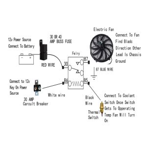 Universal Radiator Fan Wiring schematic and wiring diagram
