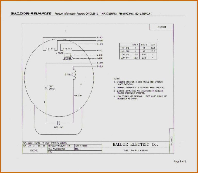 3 Phase Motor Wiring Diagram 6 Leads