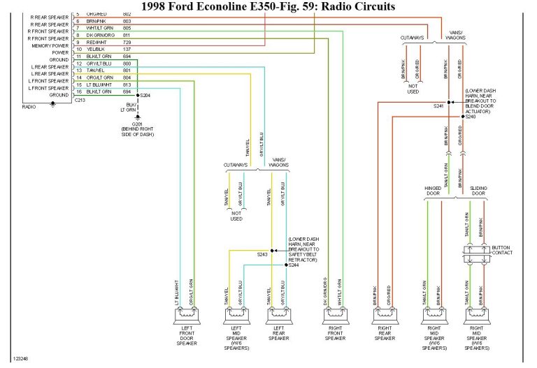 Ford Econoline Radio Wiring Diagram