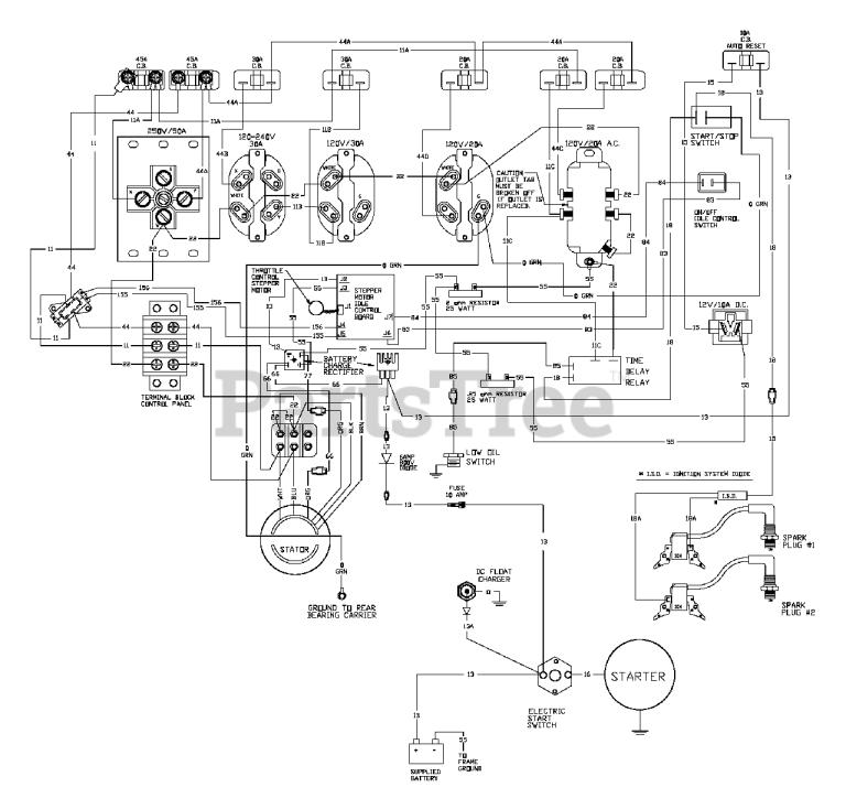 All Power 10000 Watt Generator Wiring Diagram