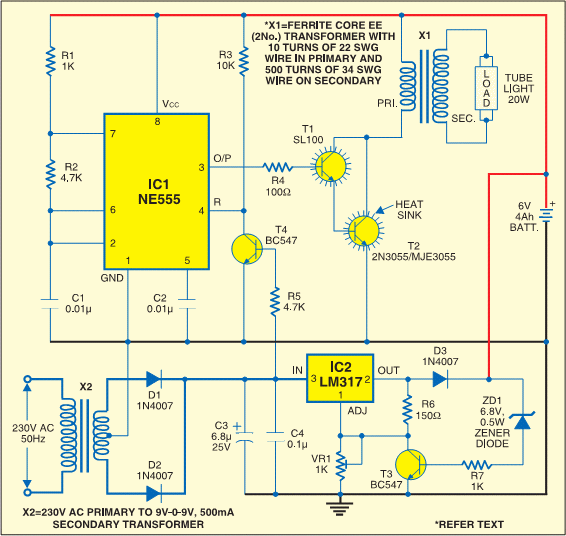 Central Lighting Inverter Wiring Diagram