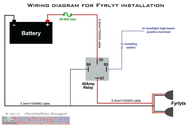 Headlight Wiring Diagram With Relay