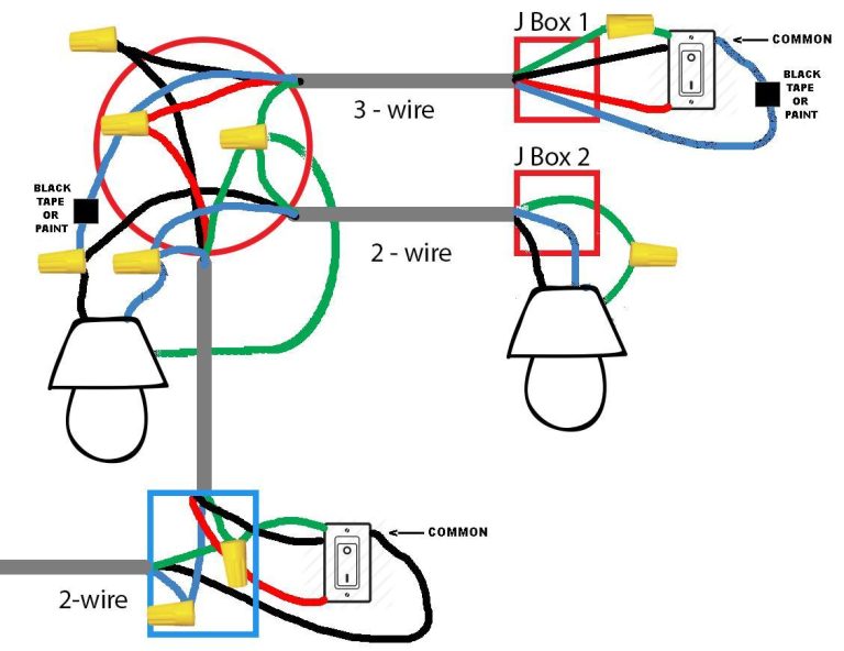 Wiring A 3 Way Light Switch For The Staircase