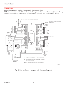 Heat pump, Installation guide, Connect power Honeywell TRUEZONE HZ322