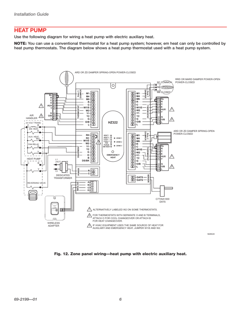 Honeywell Hz322 Wiring Diagram