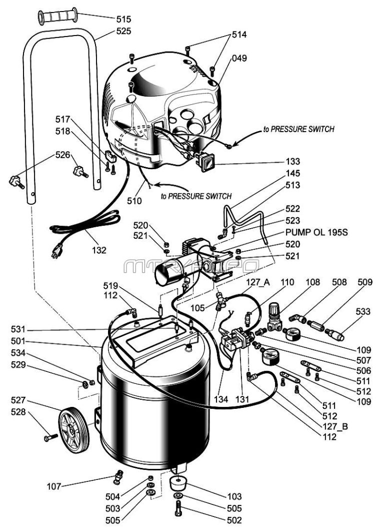 Air Compressor Electrical Wiring Diagram