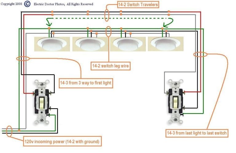 3 Way Switch Diagram Multiple Lights