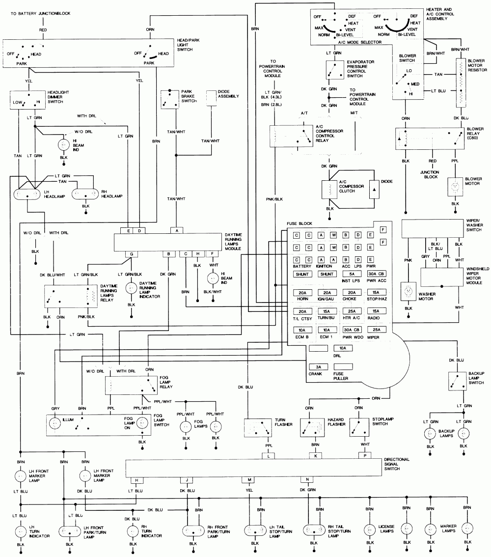 1985 Chevy Truck Blower Motor Wiring Diagram