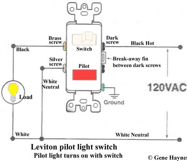 Leviton Lighted Switch Wiring Diagram