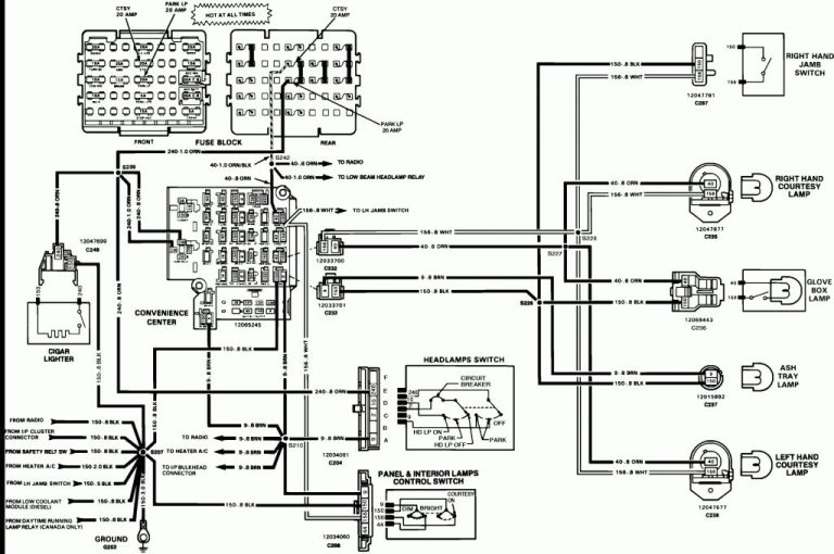 1986 Chevy Truck Wiring Diagram