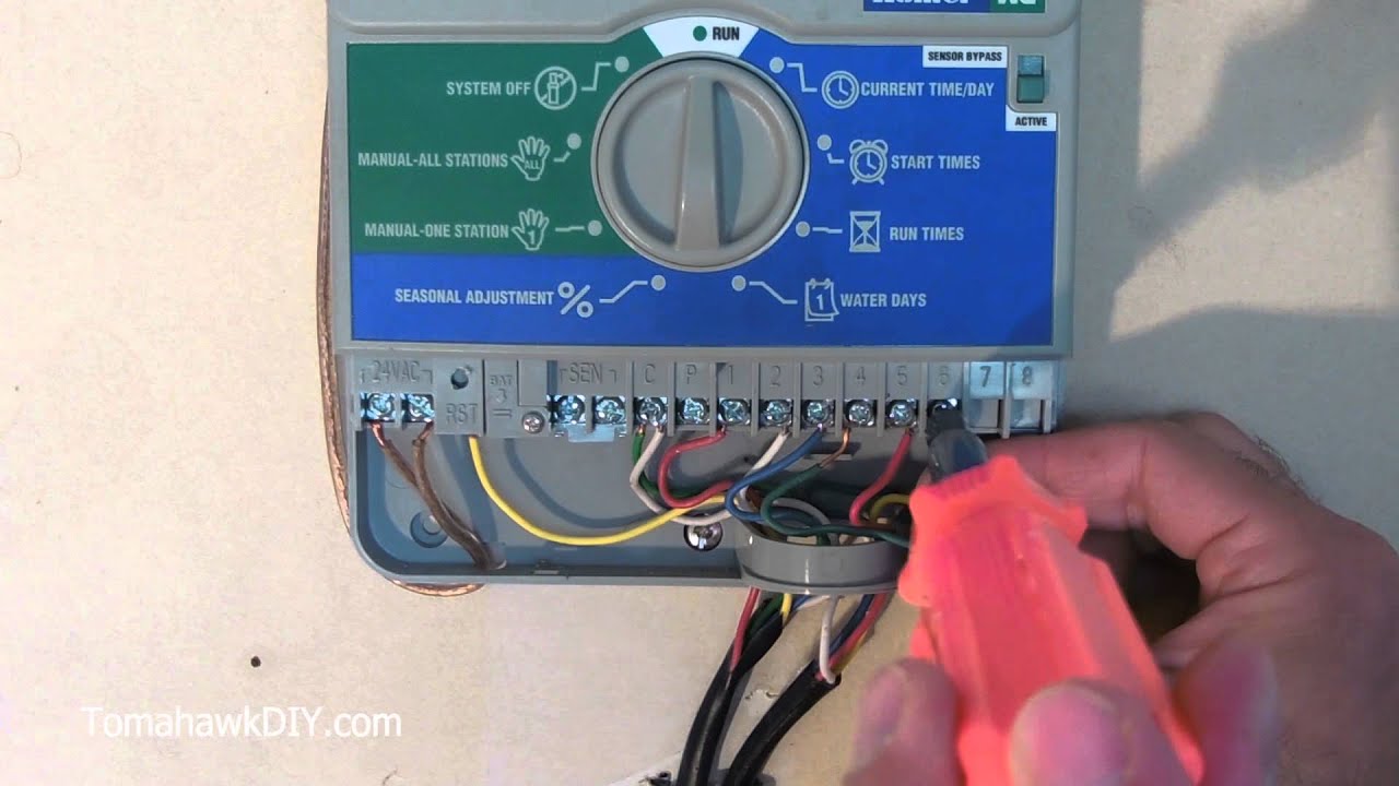 How to Install (Wire) a Sprinkler Controller YouTube