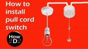 How to install and wire pull cord switch YouTube