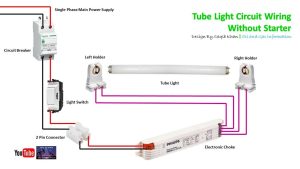 Tube Light Circuit Without Starter Electronic Choke Rig Electrician