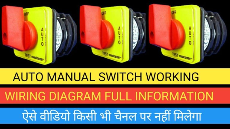 Wiring Selector Switch Auto Manual