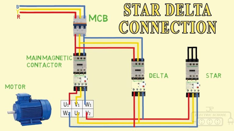 3 Phase Star Delta Connection Diagram