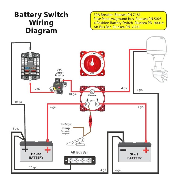Dual Battery Isolator Switch Wiring Diagram