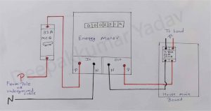 Electricity meter, Meter Wiring Connection, बिजली मीटर का कनेक्सन, kWh