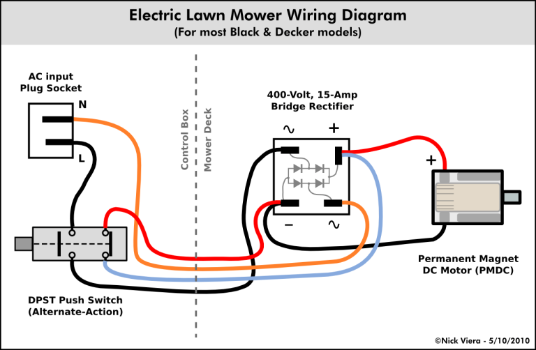 Black And Decker Electric Lawn Mower Wiring Diagram