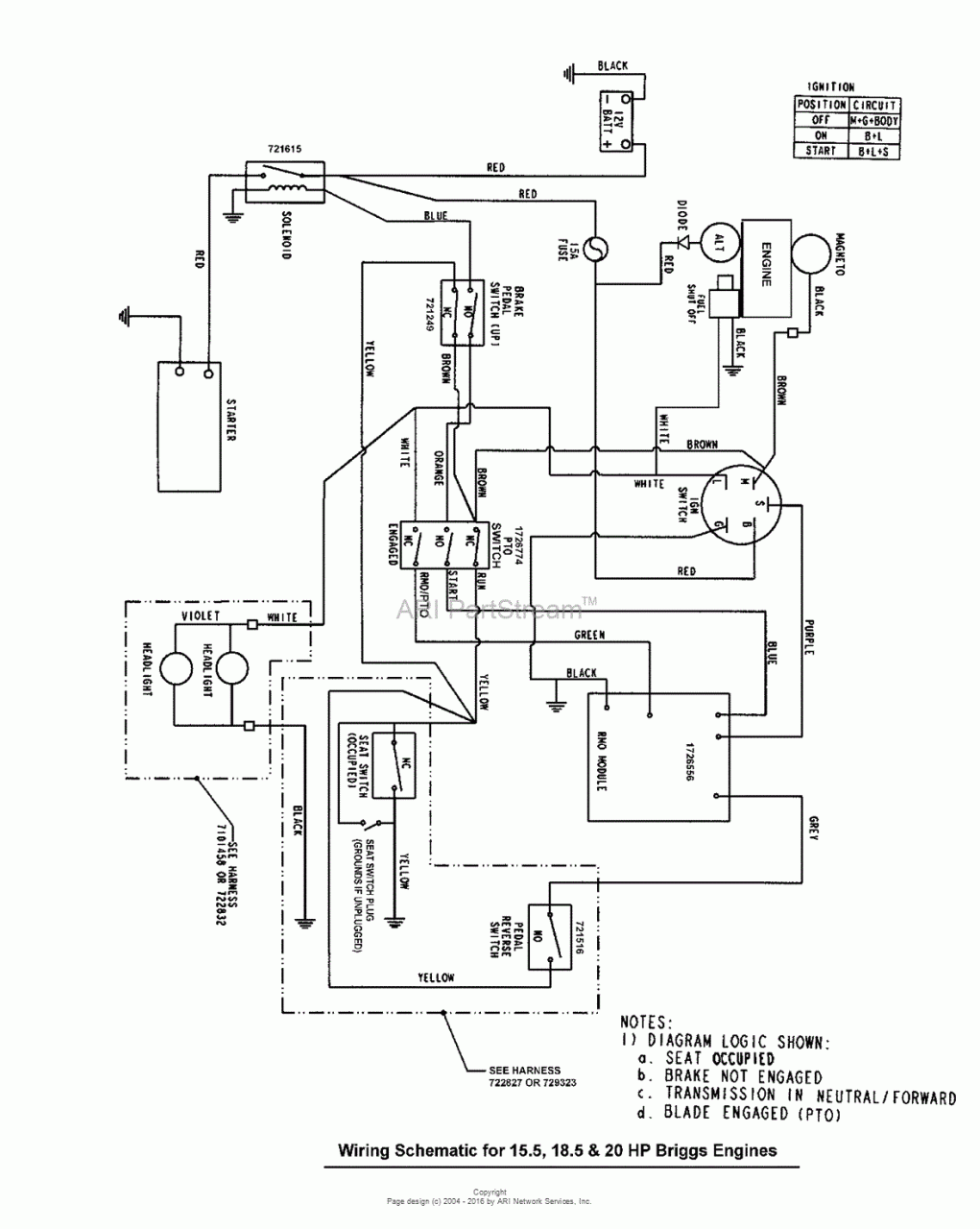 Briggs And Stratton Wiring Diagram 12Hp