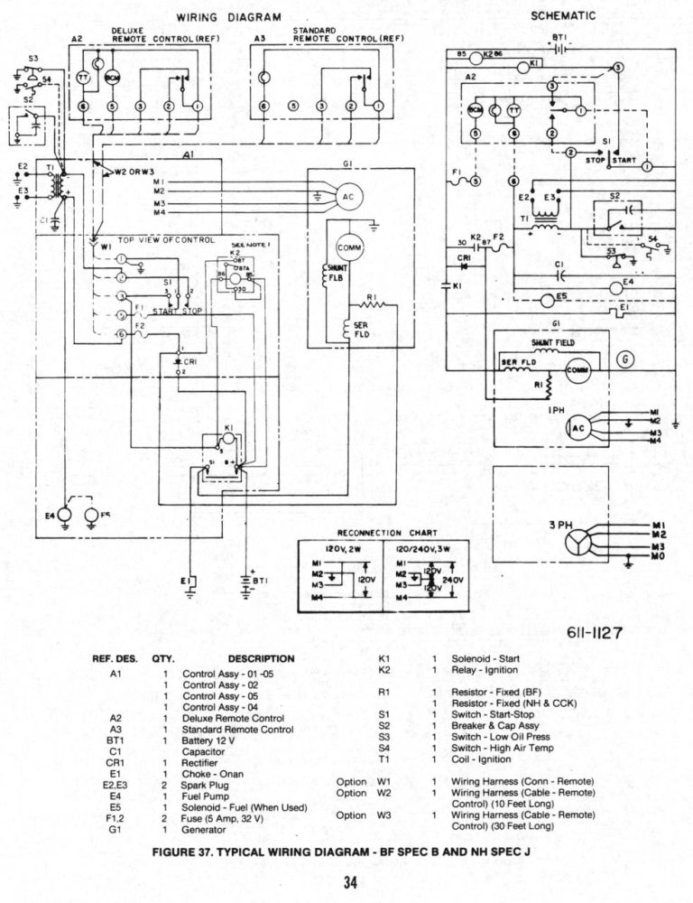 Onan Generator Remote Start Stop Switch Wiring Diagram